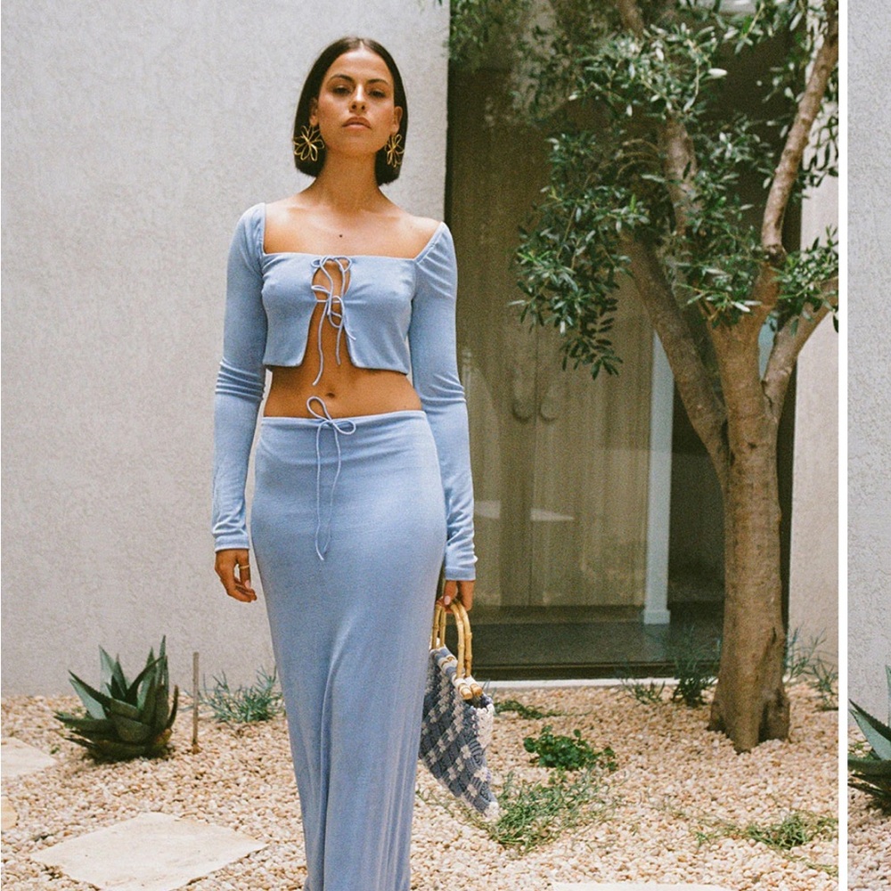 Sabo Skirt Marcelle Top & Skirt Set in Periwinkle